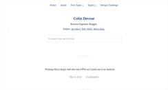 Desktop Screenshot of cdevroe.com